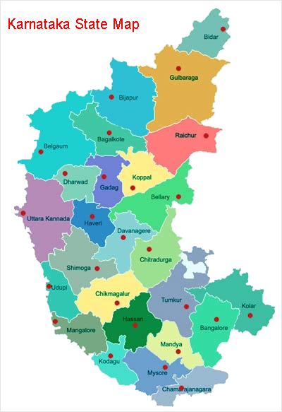 District Map KARNATAKA 